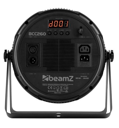 BeamZ BCC260 PAR LED 27x6W RGBAW-UV plano DMX