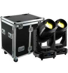 BeamZ Pro Nereid500 pack 2 con flightcase IP65