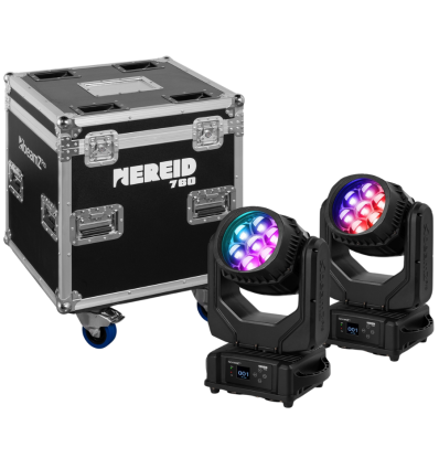 BeamZ Pro Nereid740 IP65 2 cabezas con flightcase