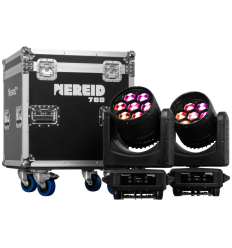 BeamZ Pro Nereid760 IP65 2 cabezas con flightcase