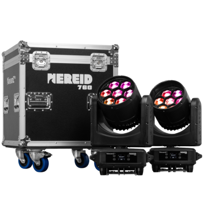 BeamZ Pro Nereid760 IP65 2 cabezas con flightcase