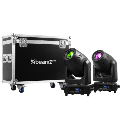 BeamZ Pro Ignite300A BSW 2pcs con flightcase
