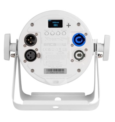 BeamZ Pro BAC322W RGBALC PAR LED Blanco 12x10W