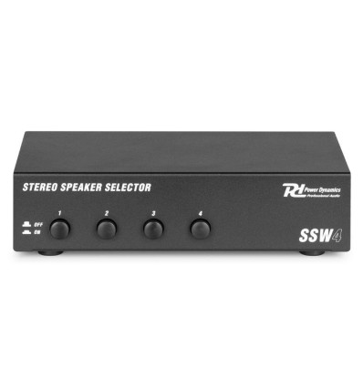 Power Dynamics SSW4 selector de altavoces 4 vías