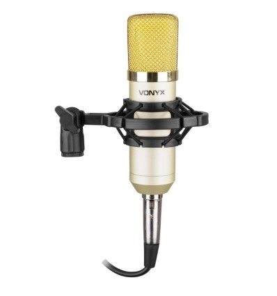 Vonyx CM400C micrófono de condensador USB champán