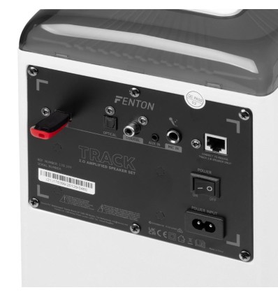Fenton TRACK 2.0 altavoces activos LED blanco