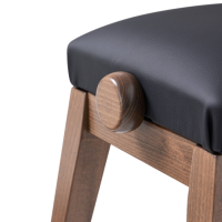 Casio BG50 Vinyl BK banco piano cómodo negro