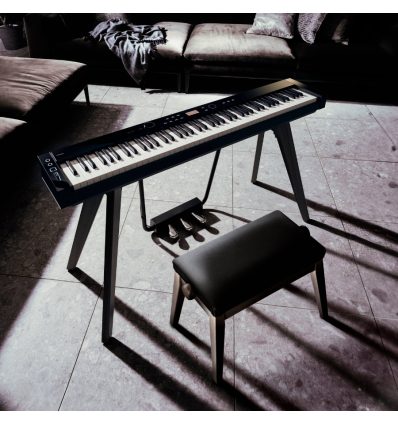 Casio BG50 Vinyl BK banco piano cómodo negro