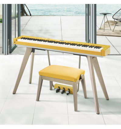 Casio BG50 HM banco piano mostaza cómodo