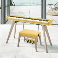 Casio BG50 HM banco piano mostaza cómodo