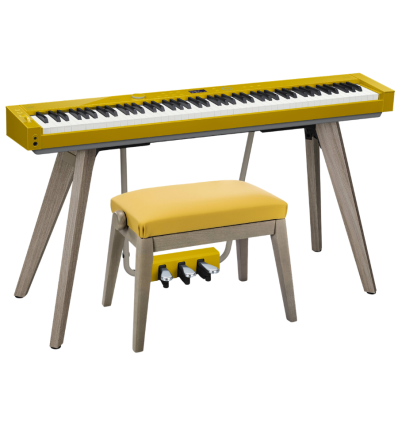 Casio BG50 HM banco piano mostaza cómodo