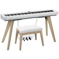 Casio BG50 WE banco piano blanco cómodo