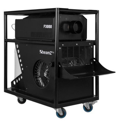 BeamZ Pro F3000 haze máquina niebla DMX trolley