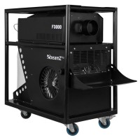 BeamZ Pro F3000 haze máquina niebla DMX trolley
