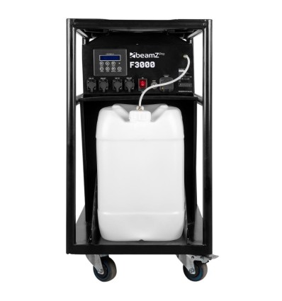 BeamZ Pro F3000 haze máquina niebla DMX trolley