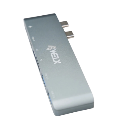 WELX WL6 USB-C Hub multipuerto 10Gbps para DJs