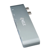 WELX WL6 USB-C Hub multipuerto 10Gbps para DJs