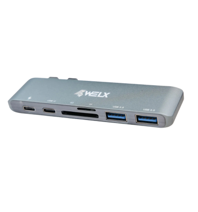 WELX WL6 USB-C Hub multipuerto 10Gbps para DJs