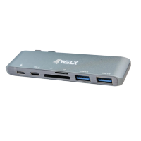 WELX WL6 USB-C Hub multipuerto 10Gbps para DJs