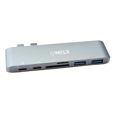 WELX WL6 USB-C Hub multipuerto 10Gbps para DJs