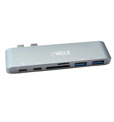 WELX WL6 USB-C Hub multipuerto 10Gbps para DJs