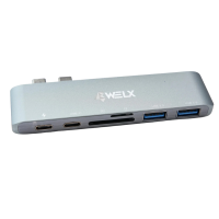 WELX WL6 USB-C Hub multipuerto 10Gbps para DJs