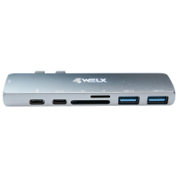 WELX WL7 Travel Hub USB-C HDMI para DJs