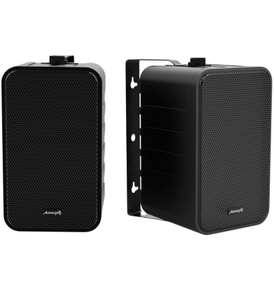 Audibax PR-42 Black altavoces con soportes pared