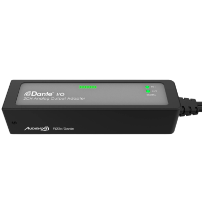 Audibax Pro R22O Dante adaptador audio profesional