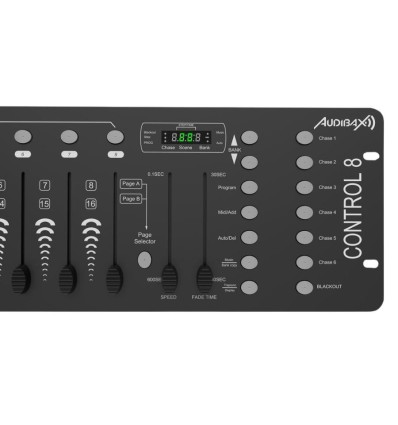 Audibax Control 8 mesa DMX de 192 canales para DJ