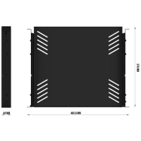 Audibax Rack Shelf EXT 1U balda extraíble rack