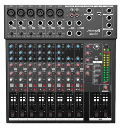 Audibax 1202 FFX mesa de mezclas 12 canales USB