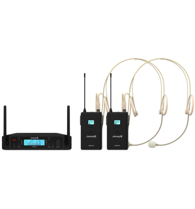 Audibax AWM 203 micrófono diadema inalámbrico UHF