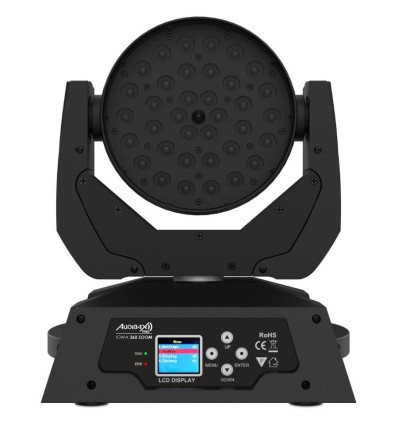 Audibax Iowa 360 Zoom cabeza móvil LED RGBW 10W