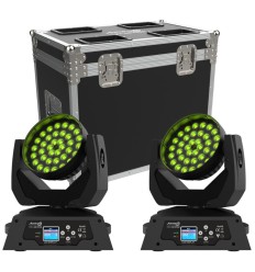 Audibax Iowa 360 Zoom kit 2 cabezas + flightcase