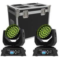 Audibax Iowa 360 Zoom kit 2 cabezas + flightcase