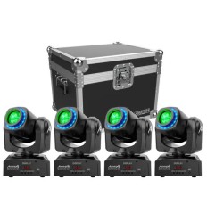 Audibax Boston 30 Ring kit 4 cabezas con flightcase