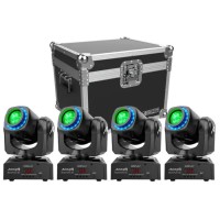 Audibax Boston 30 Ring kit 4 cabezas con flightcase