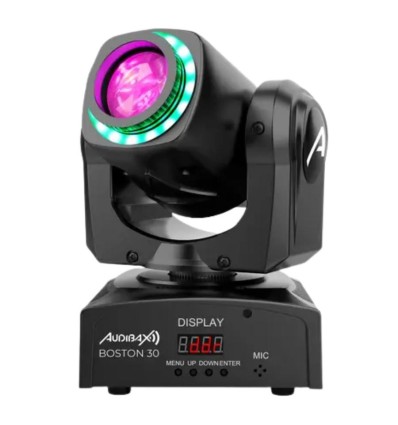 Audibax Boston 30 Ring kit 4 cabezas con flightcase