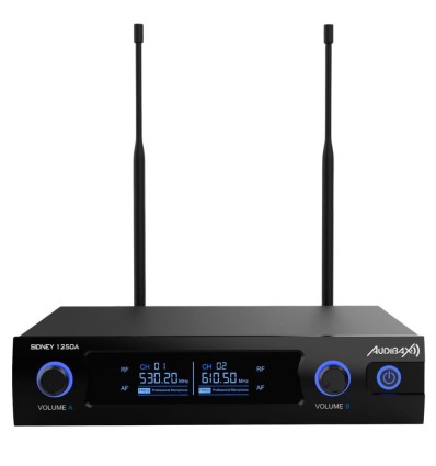 Audibax Sidney 1250 A micrófono doble UHF con maleta
