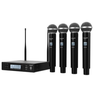 Audibax AWM 401 micrófono inalámbrico 4 canales UHF