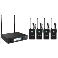 Audibax AWM 402 micrófono lavalier 4 canales UHF