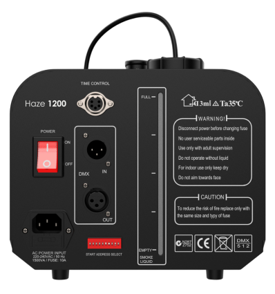 Audibax Haze 1200 máquina de niebla 1200W