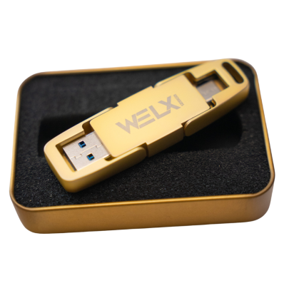 WELX ULTRAFAST 1TB USB3.2 para DJs | Dual C&A | 500MB/s