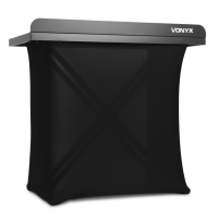 VONYX DBE100 cabina DJ móvil plegable