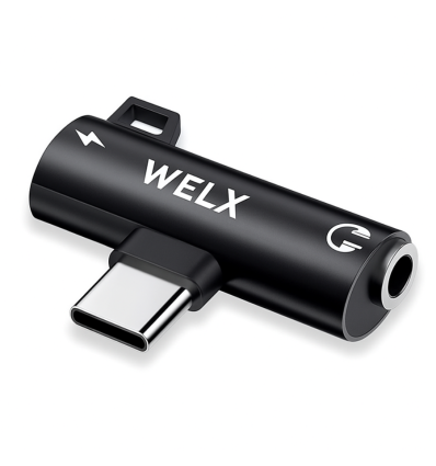 WELX C2 USB C 100W con audio jack 3.5 mm