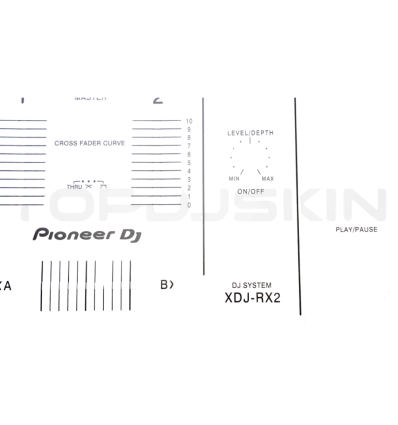 TOPDJ SKIN PIONEER DJ XDJ RX2 / RX WHITE