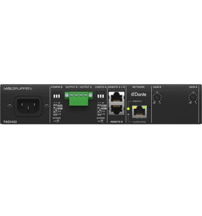 Lab Gruppen FAD2402 amplificador Dante 2 x 240 W
