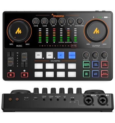 MAONO E2 Gen2 Interfaz de Audio para Podcast y Streaming