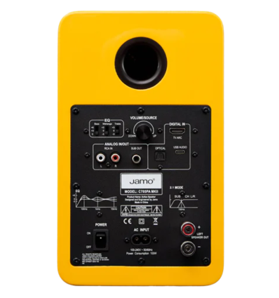 Jamo C705PA MKII Yellow High Gloss Pareja | Altavoces HiFi